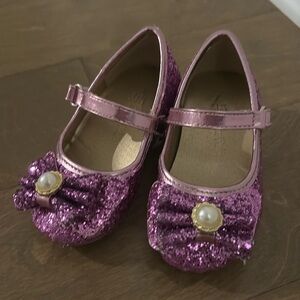 Dream Pairs Toddler Purple Sparkle Princess Heels Shoes